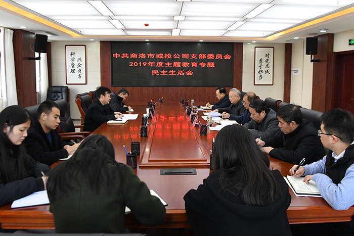商洛市城投公司召開“不忘初心    牢記使命”2019年度主題教育專題民主生活會(huì)